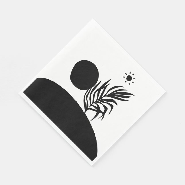 Guardanapo De Papel boho bohemian floral sun moon (Quina)