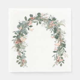 Guardanapo De Papel Boho Butterfly Baby Sprinkle Napkins Eucalyptus