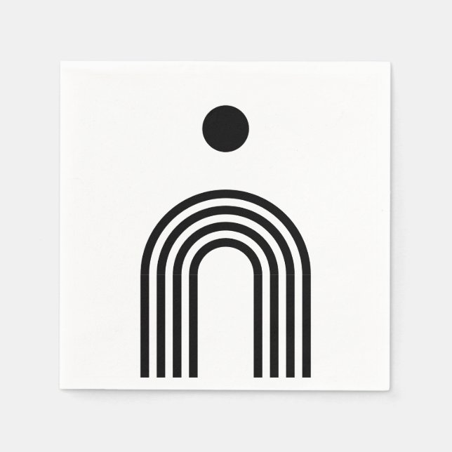 Guardanapo De Papel Boho Celestial Sun (Frente)