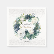 Boho Chic Floral Girls Baptism