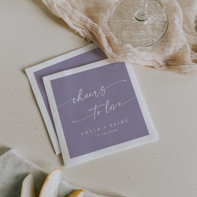 Guardanapo De Papel Boho Chic Lavanda Roxo Anima Casamento (Criador carregado)