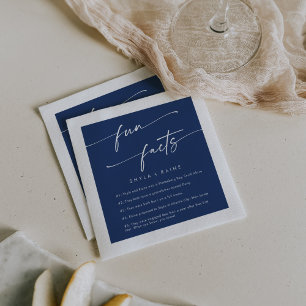 Guardanapo De Papel Boho Chic Royal Blue Casamento Fato Napkins