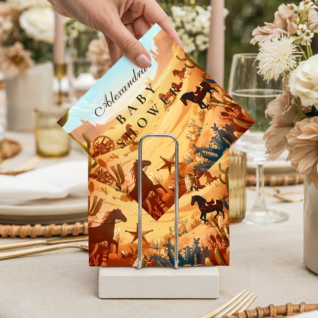 Guardanapo De Papel Boho Country Western Baby Shower (Criador carregado)