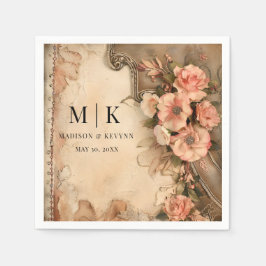 Guardanapo De Papel Boho Cowgirl Western Florals Casando Napkins