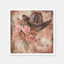 Boho Cowgirl Western Florals Casando Napkins