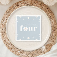 Boho Daisy Quarto Aniversário Napkin