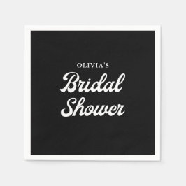 Guardanapo De Papel Boho e Retro Preto | CHÁ DE PANELA