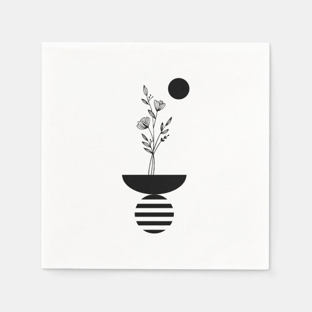 Guardanapo De Papel Boho Elegant Flower (Frente)