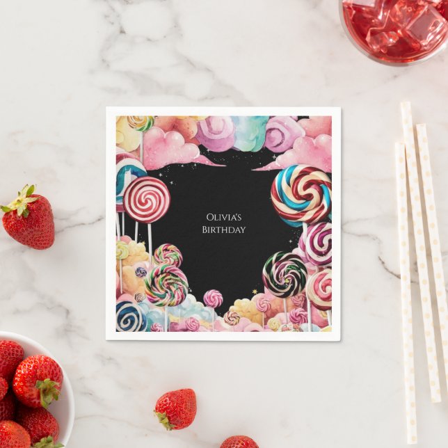 Guardanapo De Papel Boho Encantado Candyland Birthday (Insitu)