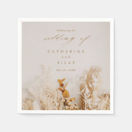 Guardanapo De Papel Boho Fall Flowers Casamento