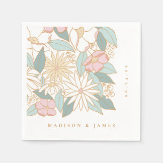 Guardanapo De Papel Boho Floral Chá de panela
