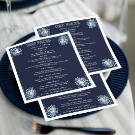 Guardanapo De Papel Boho Floral Dusty Light Blue Facts Marinho Wed