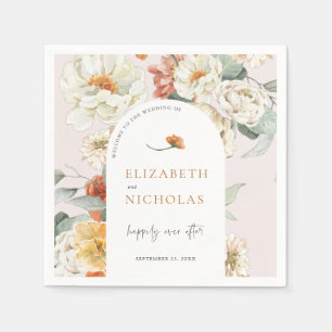 Guardanapo De Papel Boho Floral Greenery Casamento Botânico