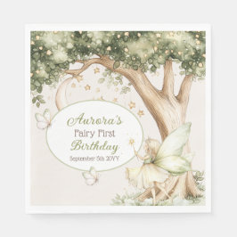 Guardanapo De Papel Boho forest Fairy First birthday photo