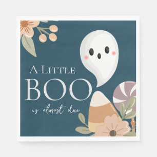 Guardanapo De Papel Boho Halloween Chá de fraldas Pequeno Teal Fantasm