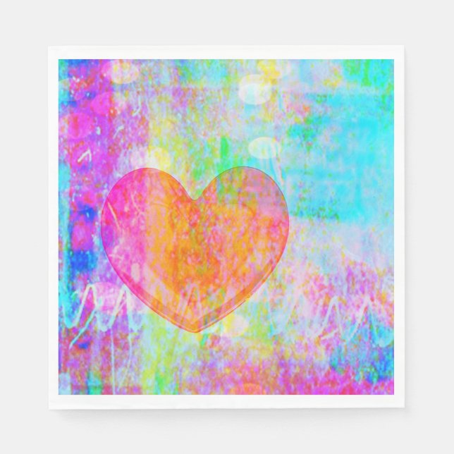 Guardanapo De Papel Boho Heart (Frente)