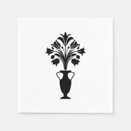 Guardanapo De Papel Boho Mid Century Flower Pot