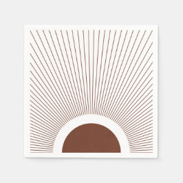 Guardanapo De Papel Boho Minimalist Sun