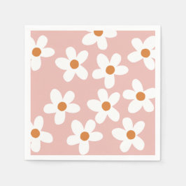 Guardanapo De Papel Boho Pink Daisy Birthday