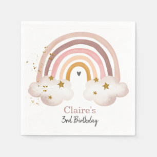 Guardanapo De Papel Boho Rainbow Birthday Napkins Partido do Arco-Íri