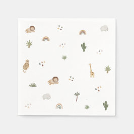 Guardanapo De Papel Boho Safari Selgle Animais Napkins