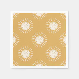 Guardanapo De Papel Boho Sun Chá de fraldas Paper Napkins