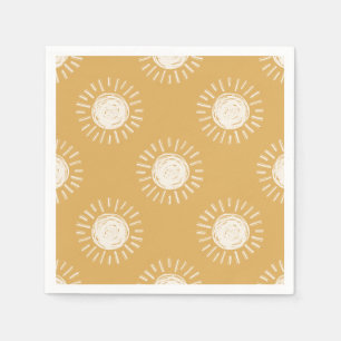 Guardanapo De Papel Boho Sun Chá de fraldas Paper Napkins