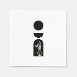 Guardanapo De Papel Boho Sun Moon Flower Pot boho bohemian