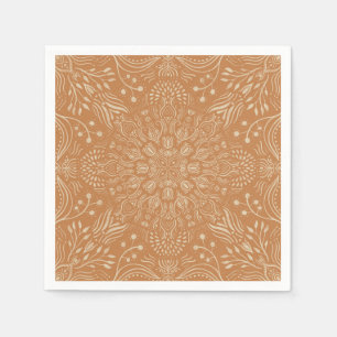 Guardanapo De Papel Boho Terra Cotta - azulejos marroquinos