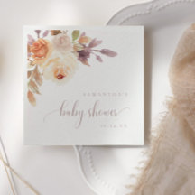 Boho Terracotta Papel de Chá de fraldas Floral Nap