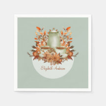 Boho Terracotta Sage Tea Party Floral QUALQUER EVE