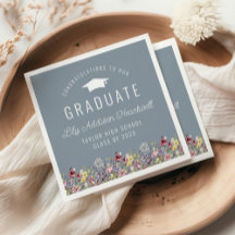 Boho Watercolor Flores Selvagens Festa de formatur