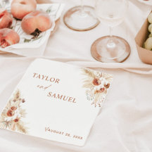 Boho Wedktail Paper Napkin