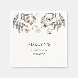 Guardanapo De Papel Boho Wildflower Chá de panela