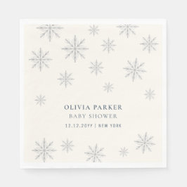 Guardanapo De Papel Boho Winter Snowflake - Sinal de Boho Snowflake -