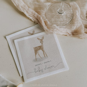 Guardanapo De Papel Boho Woodland Chá de fraldas Cocktail Napkin