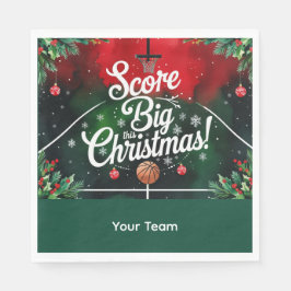 Guardanapo De Papel Bola de basquete Natal com tema Name