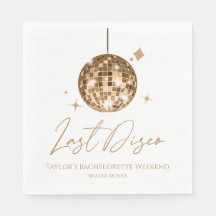 Bola de Disco Dourada Última Festa de Solteira Dis