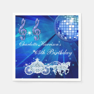 Guardanapo De Papel Bola de Disco, Princesa Carruagem & Cavalos Aniver