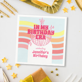 Guardanapo De Papel Bola De Disco Rosa Na Minha Festa De Aniversário