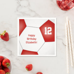 Guardanapo De Papel bola de futebol simples garotas meninos aniversári