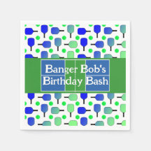 Bola de Paddle Azul Azul de Birthday