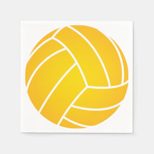 Guardanapo De Papel Bola de Polo Amarelo Napkins