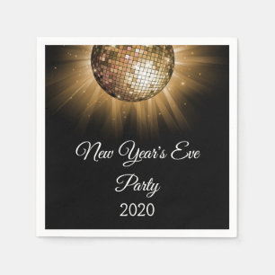 Guardanapo De Papel Bola Dourado do disco do partido de 2019 vésperas