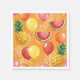 Guardanapo De Papel Bolas, melancias, abacaxi, de Natasha Us