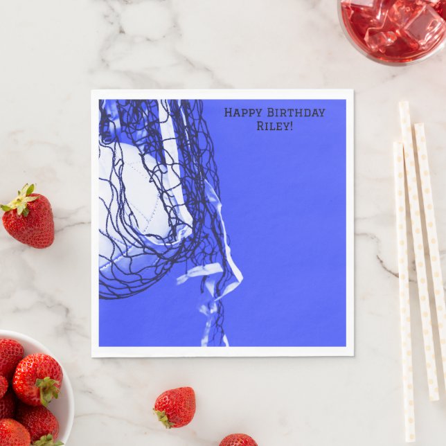 Guardanapo De Papel Bold Blue Birthday Net e Voleibol (Insitu)