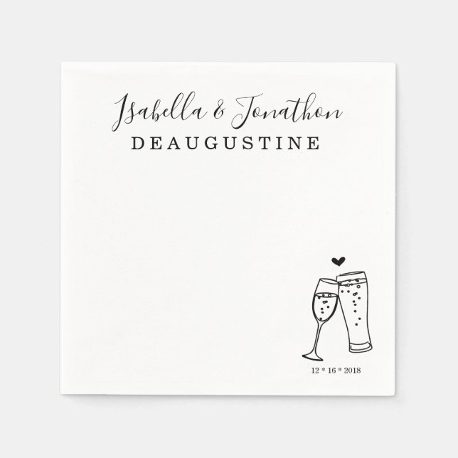 Guardanapo De Papel Bolhas Personalizadas Personalizadas e Quebras Con (Frente)