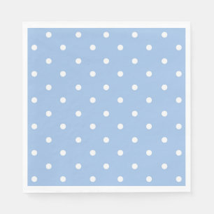 Guardanapo De Papel Bolinhas azul e branca