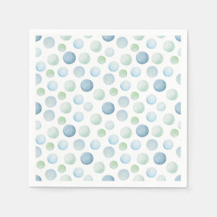 Guardanapo De Papel "Bolinhas" Chá de fraldas de Watercolor Napkins