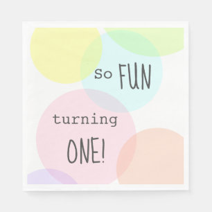 Guardanapo De Papel Bolinhas De Pastel Divertidas Para Ser Um Primeiro